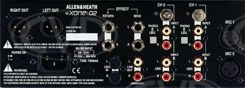 allen&heath xone:02 DJミキサー ALLEN&HEATH/DJミキサー/XONE:02 -DJ機材アナログレコード専門店